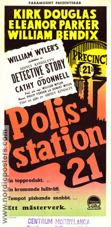 Detective Story 1951 poster Kirk Douglas William Wyler