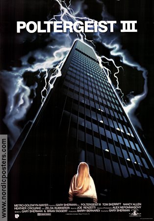 Poltergeist III 1988 movie poster Heather O´Rourke Tom Skerritt Nancy Allen Gary Sherman