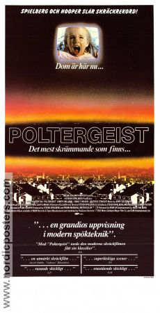 Poltergeist 1982 movie poster JoBeth Williams Heather O´Rourke Craig T Nelson Tobe Hooper