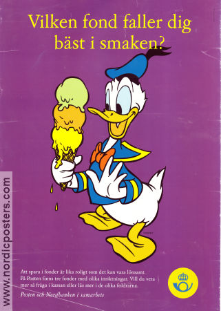 Posten Fonder 2001 poster Kalle Anka