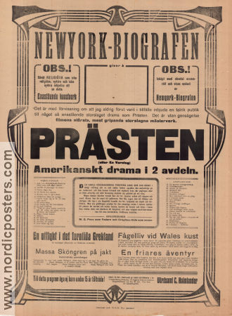 Prästen 1914 poster Creighton Hale Frances White M O Penn Leopold Wharton Religion