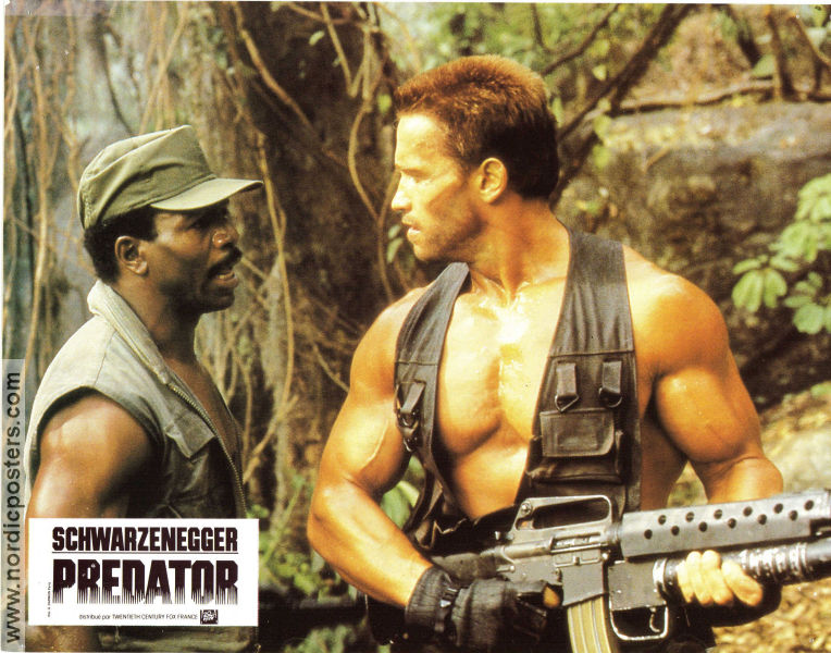 Predator 1987 lobbykort Arnold Schwarzenegger Carl Weathers Kevin Peter Hall John McTiernan