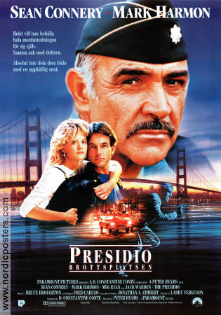 The Presidio 1988 movie poster Sean Connery Mark Harmon Meg Ryan Peter Hyams Bridges