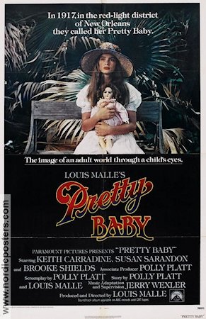 Pretty Baby Poster Usa 1978 Brooke Shields Director Louis Malle Original