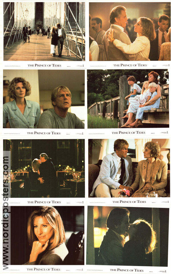 The Prince of Tides 1991 lobby card set Nick Nolte Blythe Danner Kate Nelligan Barbra Streisand