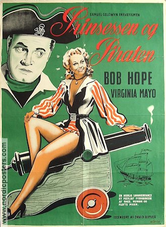 The Princess and the Pirate 1944 movie poster Bob Hope Virginia Mayo