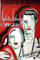 Thirty Day Princess 1934 movie poster Sylvia Sidney Cary Grant Art Deco