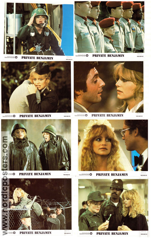 Private Benjamin 1980 lobby card set Goldie Hawn Eileen Brennan Armand Assante Howard Zieff War