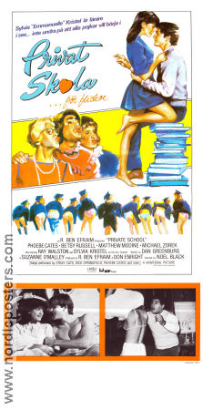 Privatskola för flickor 1983 poster Phoebe Cates Betsy Russell Matthew Modine Noel Black Skola