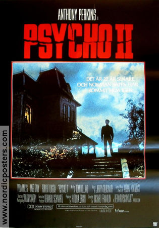 Psycho II 1983 movie poster Anthony Perkins Meg Tilly Vera Miles Richard Franklin