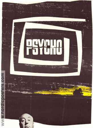 Psycho 1960 poster Anthony Perkins Alfred Hitchcock