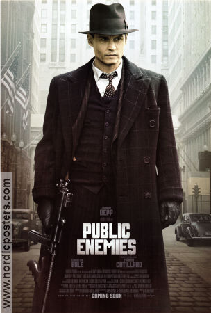 Public Enemies 2009 poster Johnny Depp Christian Bale Christian Stolte Michael Mann Maffia