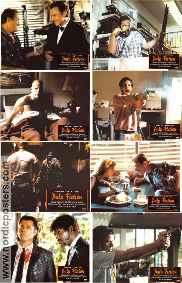 Pulp Fiction 1994 lobby card set John Travolta Quentin Tarantino
