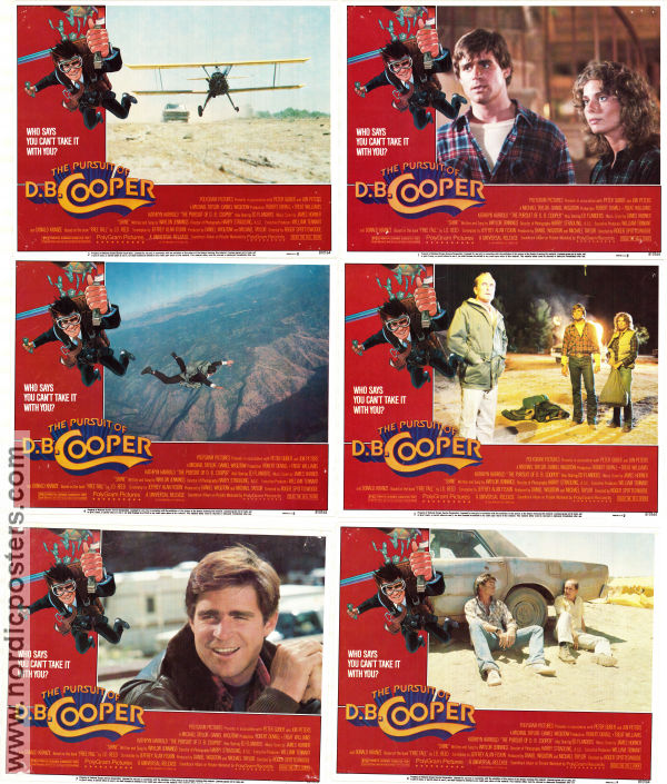 The Pursuit of D.B. Cooper 1981 lobby card set Robert Duvall Treat Williams Kathryn Harrold Roger Spottiswoode