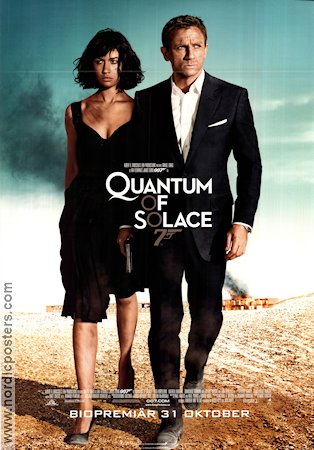 Quantum of Solace 2008 movie poster Daniel Craig Olga Kurylenko Mathieu Amalric Marc Forster