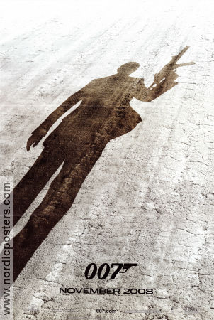 Quantum of Solace 2008 movie poster Daniel Craig Olga Kurylenko Mathieu Amalric Marc Forster