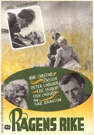 Rågens rike 1950 movie poster Eric Laurent Nine-Christine Jönsson Peter Lindgren Eric Laurent Sten Lindgren Ivar Johansson Flowers and plants