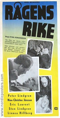 Rågens rike 1950 movie poster Eric Laurent Nine-Christine Jönsson Peter Lindgren Sten Lindgren Ivar Johansson Flowers and plants