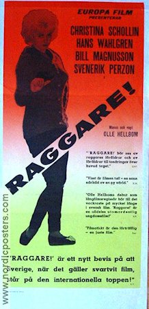 Raggare! 1959 movie poster Hans Wahlgren Christina Schollin Sven Almgren Bill Magnusson Anita Wall Håkan Serner Olle Hellbom Cars and racing Cult movies Smoking