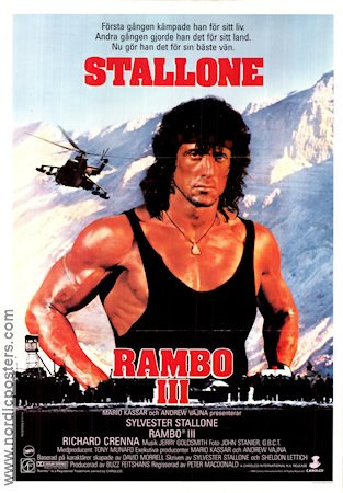 Rambo III 1988 poster Sylvester Stallone Peter MacDonald