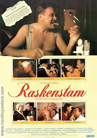 Raskenstam 1983 poster Agnetha Fältskog Meg Westergren Inga Gill Lena Nyman Gunnar Hellström Kändisar Romantik