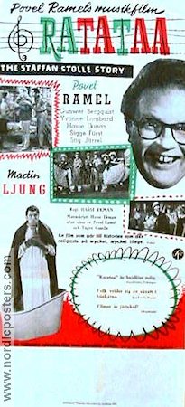The Staffan Stolle Story 1956 movie poster Povel Ramel Martin Ljung Gunwer Bergquist Yvonne Lombard Hasse Ekman Musicals