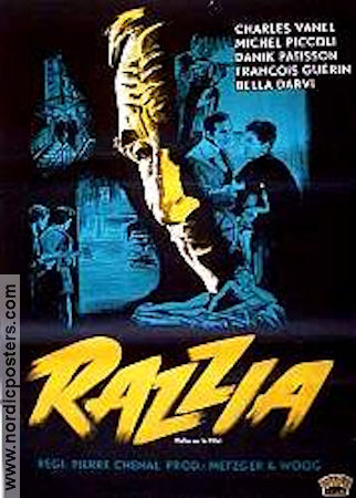 Rafles sur la ville 1958 movie poster Charles Vanel Bella Darvi Danik Patisson Pierre Chenal