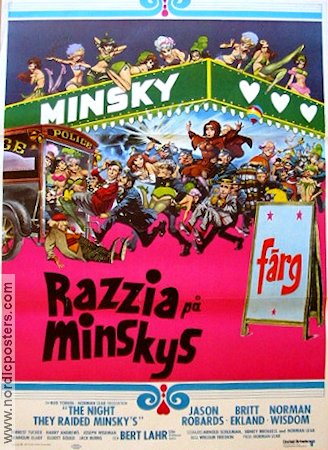 The Night They Raided Minsky´s 1968 movie poster Jason Robards Britt Ekland