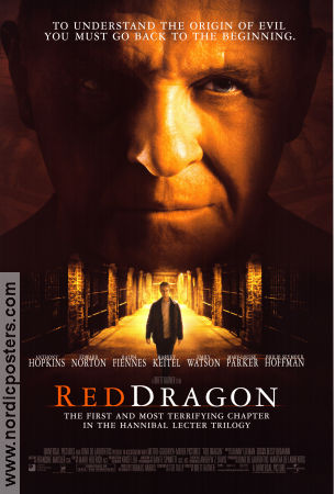 Red Dragon 2002 poster Anthony Hopkins Edward Norton Ralph Fiennes Brett Ratner