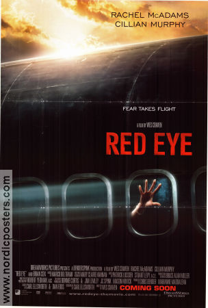 Red Eye 2005 movie poster Rachel McAdams Cillian Murphy Brian Cox Wes Craven