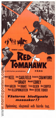 Red Tomahawk 1967 poster Howard Keel RG Springsteen