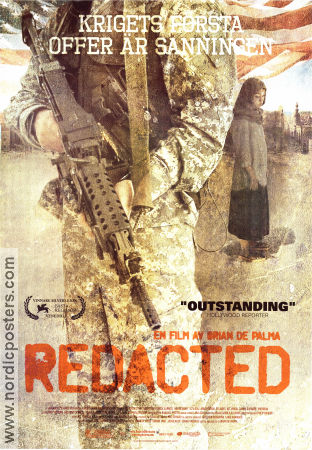 Redacted 2007 poster Patrick Carroll Rob Devaney Brian De Palma Vapen Krig