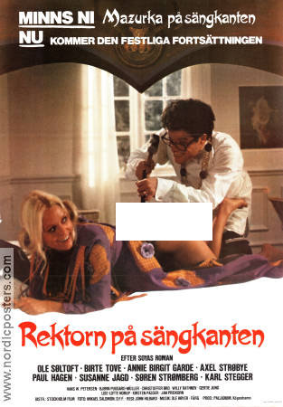 Rektor på sengekanten 1972 movie poster Ole Söltoft Birte Tove Annie Birgit Garde John Hilbard Denmark