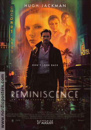 Reminiscence 2021 movie poster Hugh Jackman Rebecca Ferguson Thandiwe Newton Lisa Joy