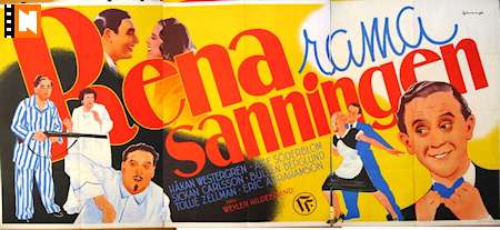 Rena rama sanningen 1939 movie poster Åke Söderblom Håkan Westergren Sickan Carlsson