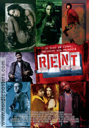 Rent 2005 movie poster Taye Diggs Wilson Jermaine Heredia Chris Columbus Musicals