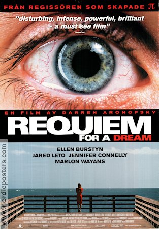Requiem For a Dream 2000 movie poster Jennifer Connelly Darren Aronofsky