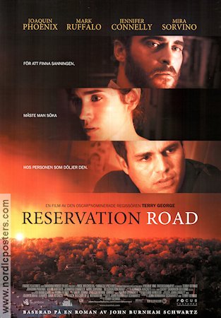 Reservation Road 2007 movie poster Joaquin Phoenix Jennifer Connelly Mark Ruffalo Terry George