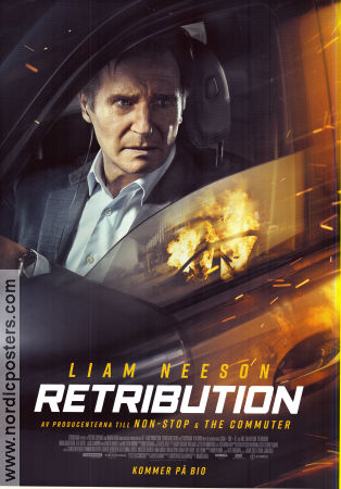 Retribution 2023 movie poster Liam Neeson Noma Dumezweni Lilly Aspell Nimrod Antal
