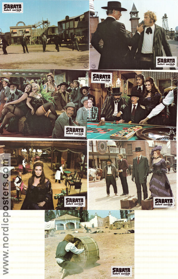 Return of Sabata 1971 lobby card set Lee Van Cleef Reiner Schöne Giampiero Albertini Gianfranco Parolini