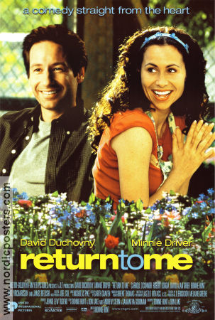 Return to Me 2000 movie poster David Duchovny Minnie Driver Bonnie Hunt