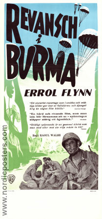 Objective Burma 1945 movie poster Errol Flynn James Brown William Prince Raoul Walsh War