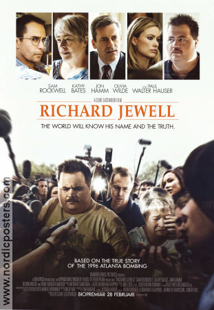 Richard Jewell 2019 movie poster Paul Walter Hauser Sam Rockwell Brandon Stanley Clint Eastwood