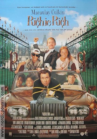 Richie Rich 1994 movie poster Macaulay Culkin Money Cars and racing