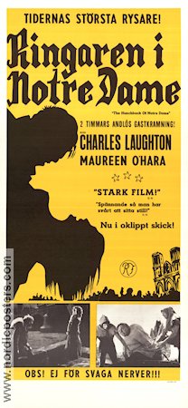 Ringaren i Notre Dame 1939 poster Charles Laughton Maureen O´Hara Cedric Hardwicke William Dieterle