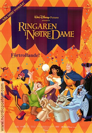 The Hunchback of Notre Dame 1996 movie poster Demi Moore Gary Trousdale Animation