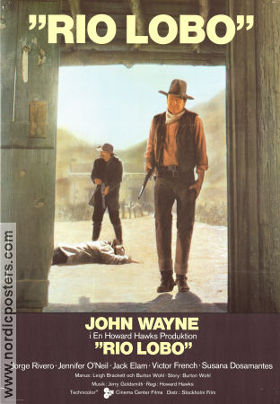 Rio Lobo 1970 movie poster John Wayne Jorge Rivero Jennifer O´Neill Howard Hawks
