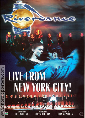 Riverdance: The Show 1995 movie poster Michael Flatley Jean Butler Anuna John McColgan Dance