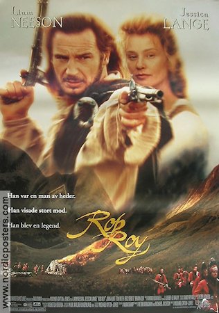 Rob Roy 1995 movie poster Liam Neeson Jessica Lange John Hurt Michael Caton-Jones Mountains