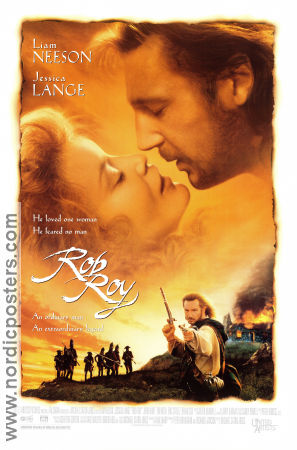 Rob Roy 1995 movie poster Liam Neeson Jessica Lange John Hurt Michael Caton-Jones